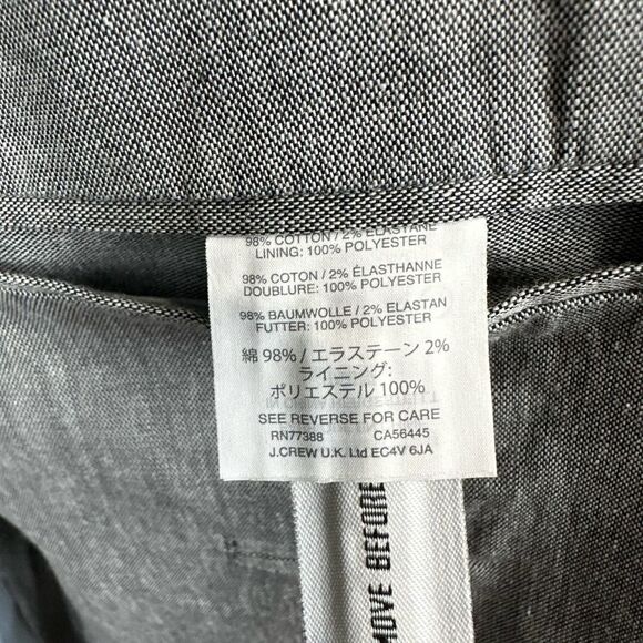 J.Crew‎ Grey Ludlow Somelos Cotton Blazer Men’s 44R Read - Picture 11 of 16
